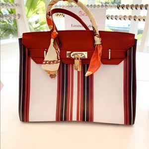 Candy cane splash bag